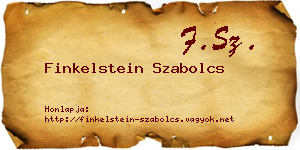 Finkelstein Szabolcs névjegykártya